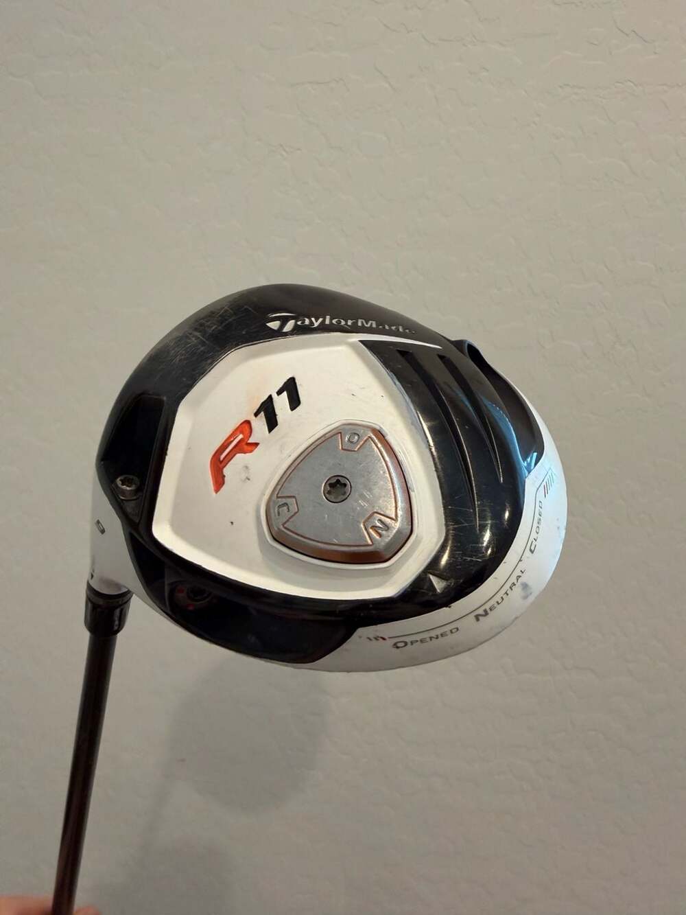 Taylormade R11 Driver Left Handed White Graphite Stiff Shaft Golf Pride 9 Loft